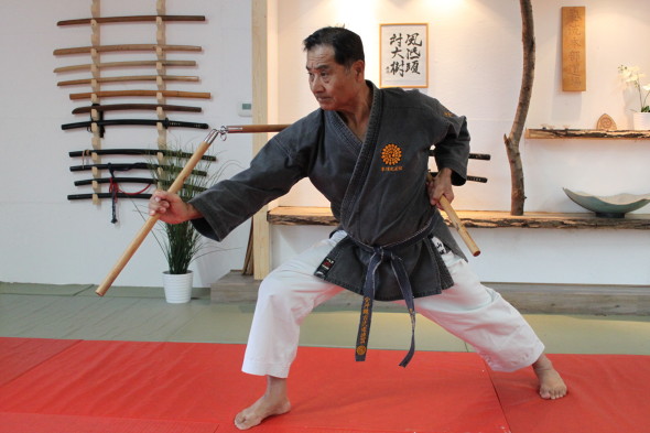 Yamashiro Kenichi Sensei at the Honbu Dojo in Belgium December 2014
